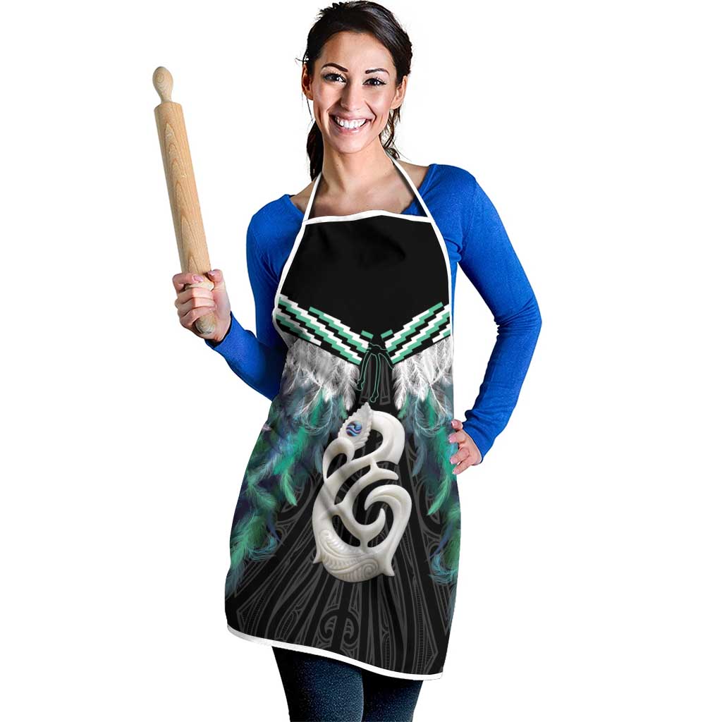 Aotearoa Korowai Motif Apron Hei Manaia Poutama Maori Pattern - Aussie Hoodie