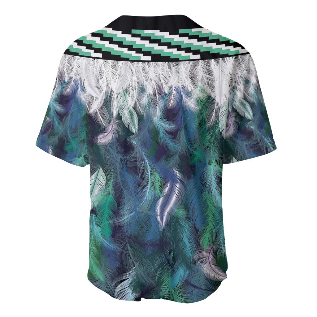 Aotearoa Korowai Motif Baseball Jersey Hei Manaia Poutama Maori Pattern
