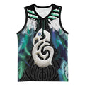 Aotearoa Korowai Motif Basketball Jersey Hei Manaia Poutama Maori Pattern - Aussie Hoodie