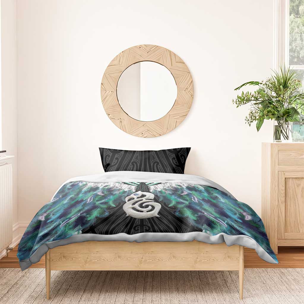 Aotearoa Korowai Motif Bedding Set Hei Manaia Poutama Maori Pattern