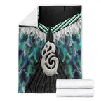 Aotearoa Korowai Motif Blanket Hei Manaia Poutama Maori Pattern