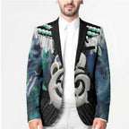 Aotearoa Korowai Motif Blazer Hei Manaia Poutama Maori Pattern - Aussie Hoodie