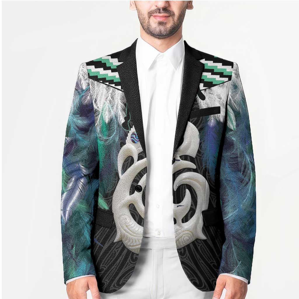 Aotearoa Korowai Motif Blazer Hei Manaia Poutama Maori Pattern - Aussie Hoodie