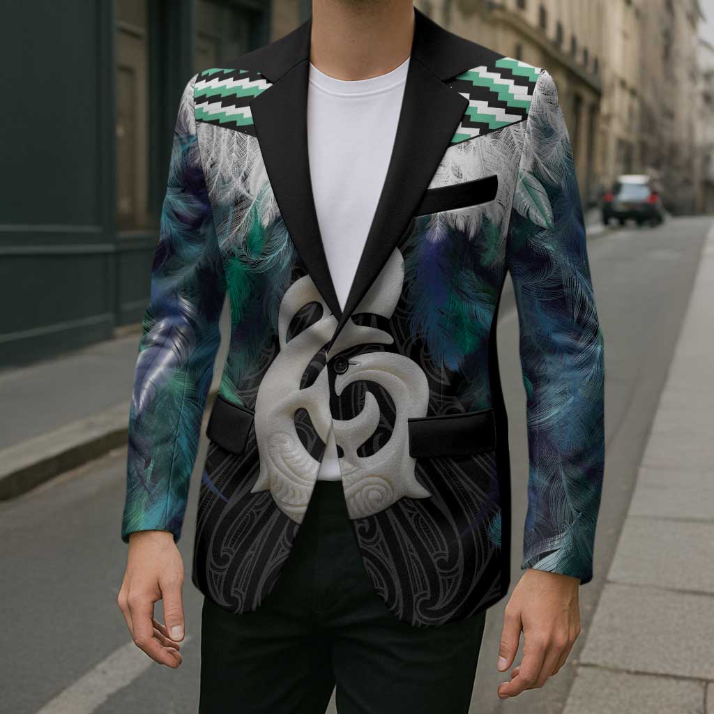 Aotearoa Korowai Motif Blazer Hei Manaia Poutama Maori Pattern - Aussie Hoodie