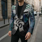 Aotearoa Korowai Motif Blazer Hei Manaia Poutama Maori Pattern - Aussie Hoodie
