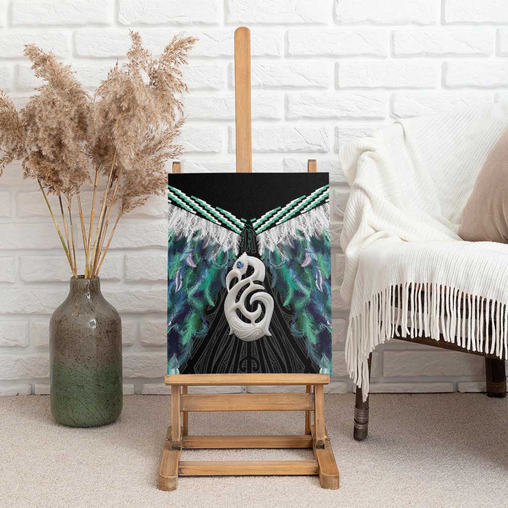 Aotearoa Korowai Motif Canvas Wall Art Hei Manaia Poutama Maori Pattern