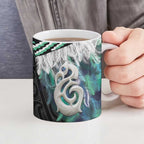 Aotearoa Korowai Motif Ceramic Mug Hei Manaia Poutama Maori Pattern - Aussie Hoodie