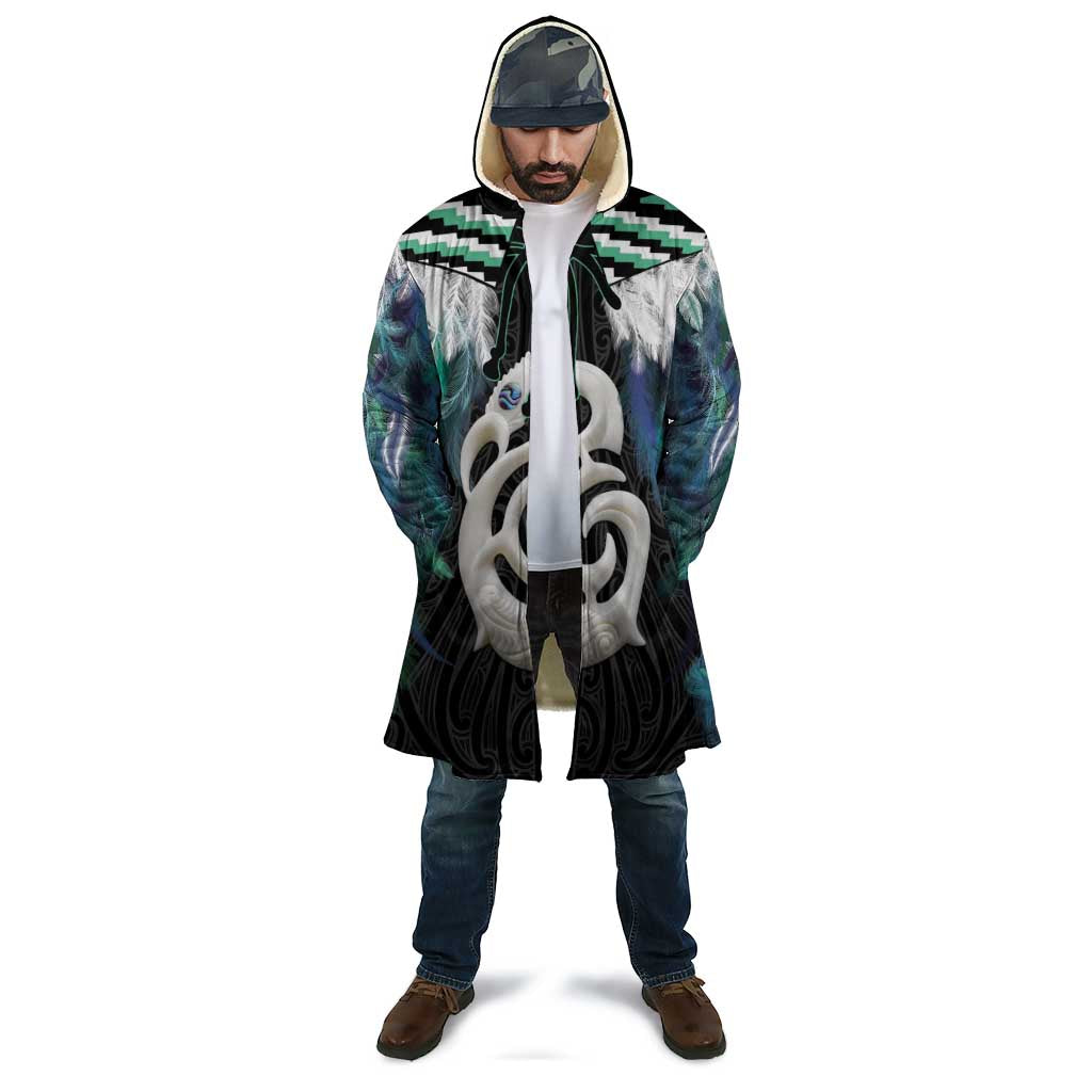 Aotearoa Korowai Motif Cloak Hei Manaia Poutama Maori Pattern - Aussie Hoodie