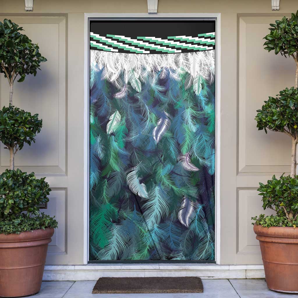 Aotearoa Korowai Motif Door Cover Hei Manaia Poutama Maori Pattern - Aussie Hoodie