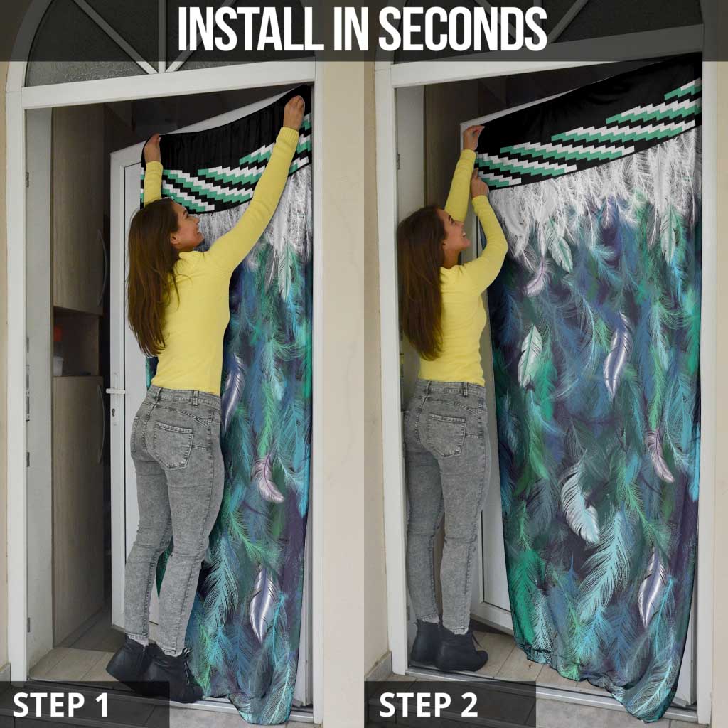 Aotearoa Korowai Motif Door Cover Hei Manaia Poutama Maori Pattern - Aussie Hoodie