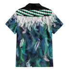 Aotearoa Korowai Motif Family Matching Mermaid Dress and Hawaiian Shirt Hei Manaia Poutama Maori Pattern