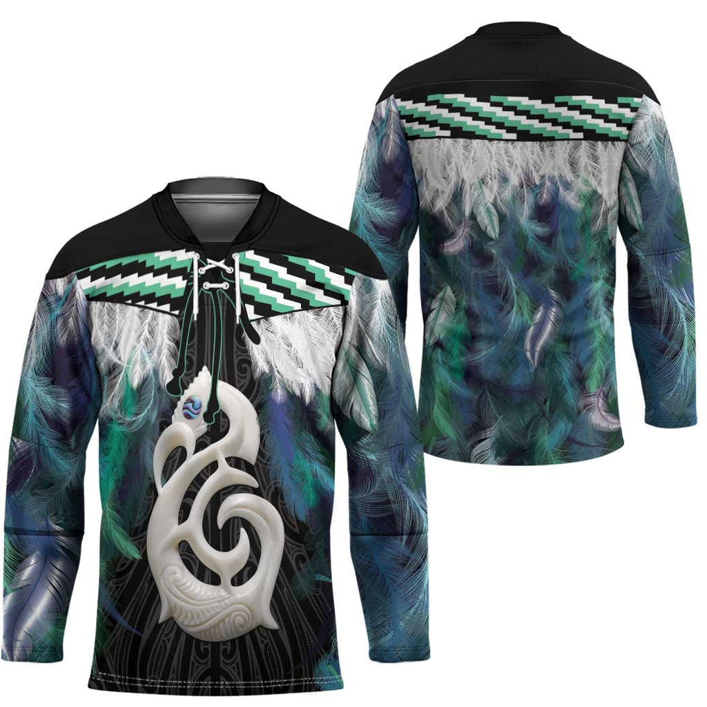 Aotearoa Korowai Motif Hockey Jersey Hei Manaia Poutama Maori Pattern - Aussie Hoodie