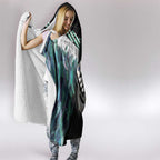 Aotearoa Korowai Motif Hooded Blanket Hei Manaia Poutama Maori Pattern
