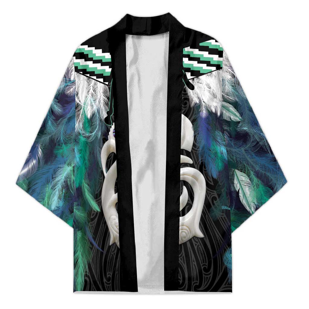 Aotearoa Korowai Motif Kimono Hei Manaia Poutama Maori Pattern - Aussie Hoodie