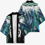 Aotearoa Korowai Motif Kimono Hei Manaia Poutama Maori Pattern - Aussie Hoodie