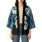Aotearoa Korowai Motif Kimono Hei Manaia Poutama Maori Pattern - Aussie Hoodie