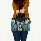 Aotearoa Korowai Motif Leather Bag Hei Manaia Poutama Maori Pattern - Aussie Hoodie
