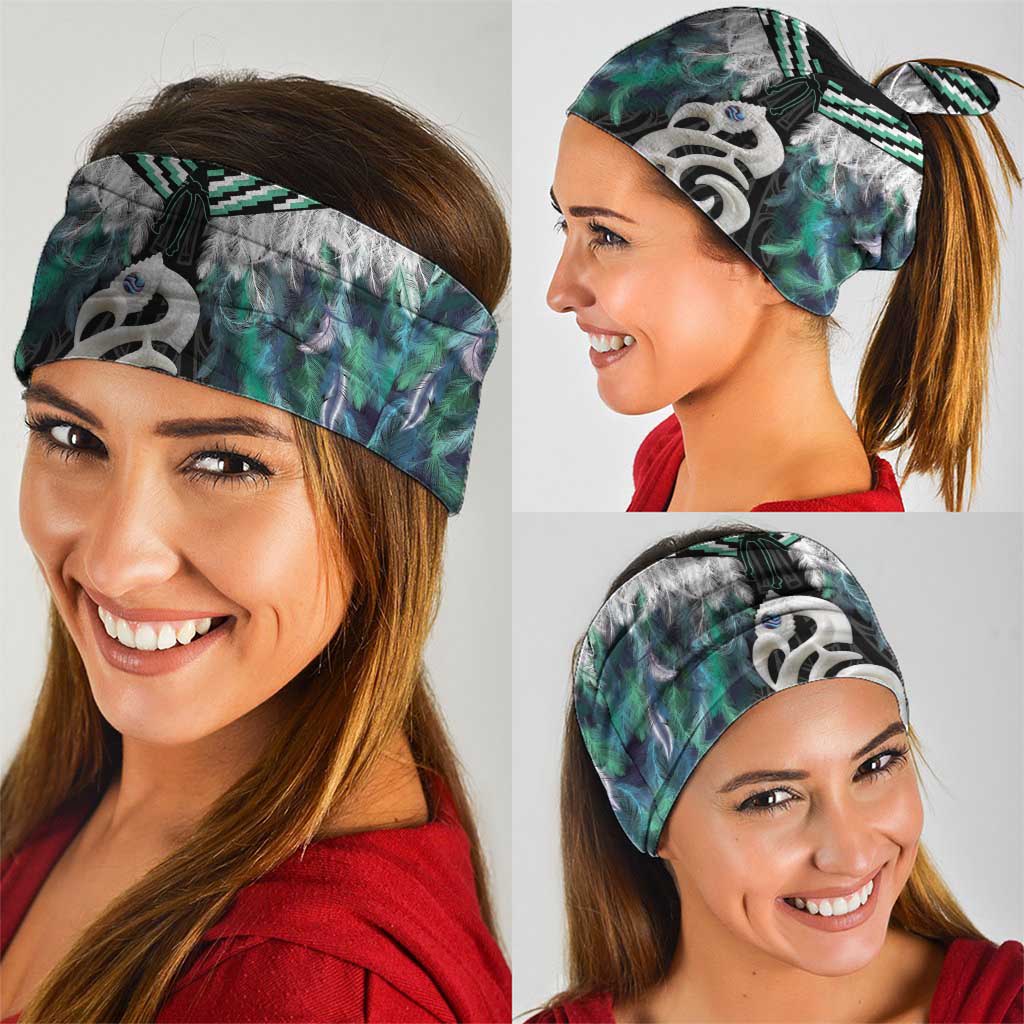 Aotearoa Korowai Motif Neck Gaiter Hei Manaia Poutama Maori Pattern - Aussie Hoodie