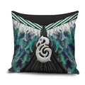 Aotearoa Korowai Motif Pillow Cover Hei Manaia Poutama Maori Pattern - Aussie Hoodie