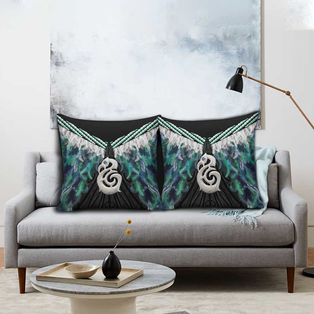 Aotearoa Korowai Motif Pillow Cover Hei Manaia Poutama Maori Pattern - Aussie Hoodie