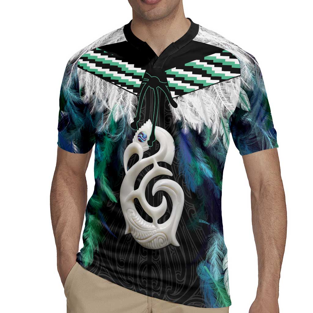 Aotearoa Korowai Motif Rugby Jersey Hei Manaia Poutama Maori Pattern