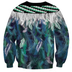 Aotearoa Korowai Motif Sweatshirt Hei Manaia Poutama Maori Pattern