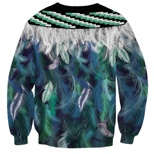 Aotearoa Korowai Motif Sweatshirt Hei Manaia Poutama Maori Pattern