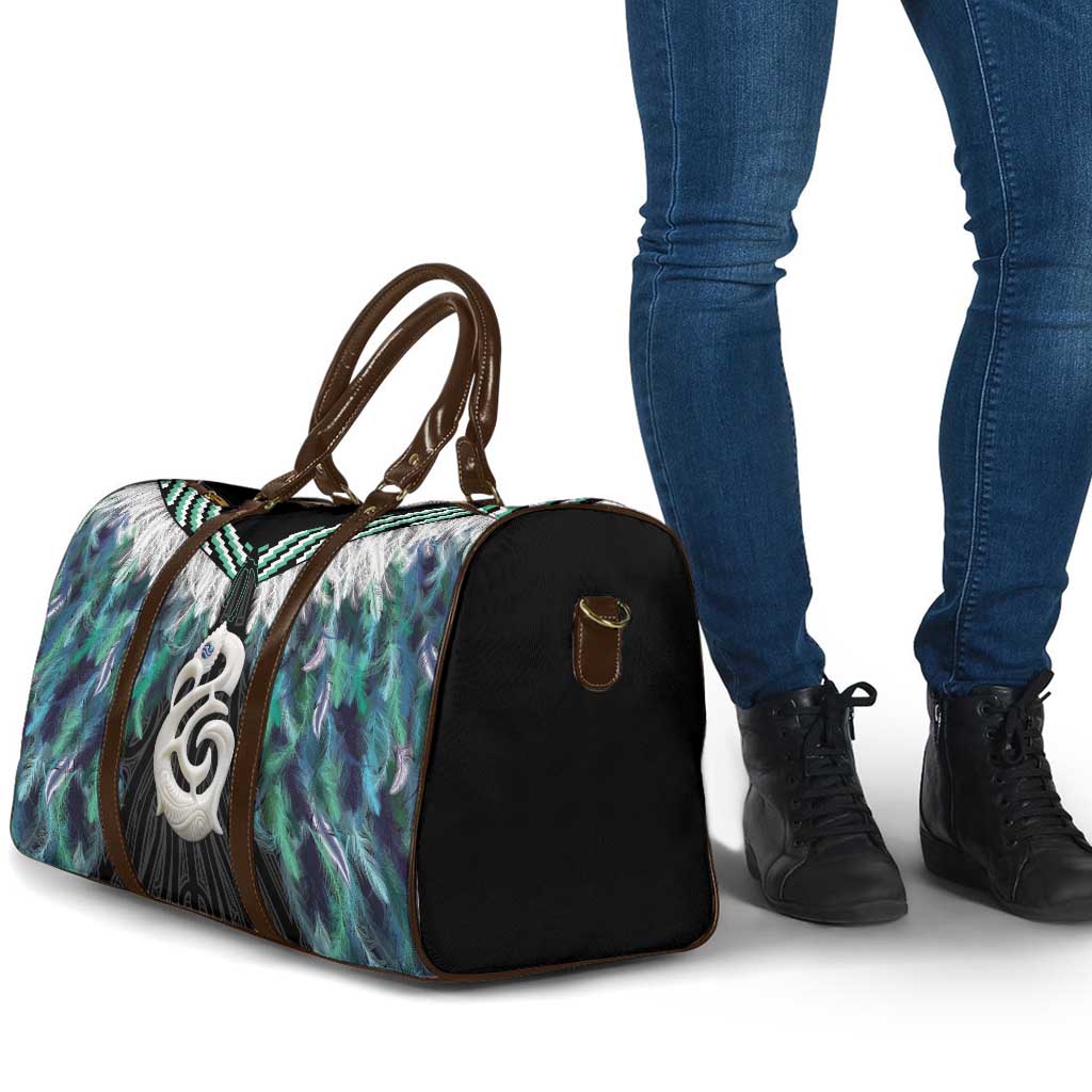 Aotearoa Korowai Motif Travel Bag Hei Manaia Poutama Maori Pattern - Aussie Hoodie