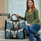 Aotearoa Korowai Motif Travel Bag Hei Manaia Poutama Maori Pattern - Aussie Hoodie