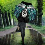Aotearoa Korowai Motif Umbrella Hei Manaia Poutama Maori Pattern - Aussie Hoodie