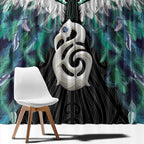 Aotearoa Korowai Motif Window Curtain Hei Manaia Poutama Maori Pattern