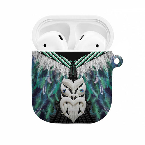 Aotearoa Korowai Motif AirPods Case Maori Wheku Poutama - Aussie Hoodie