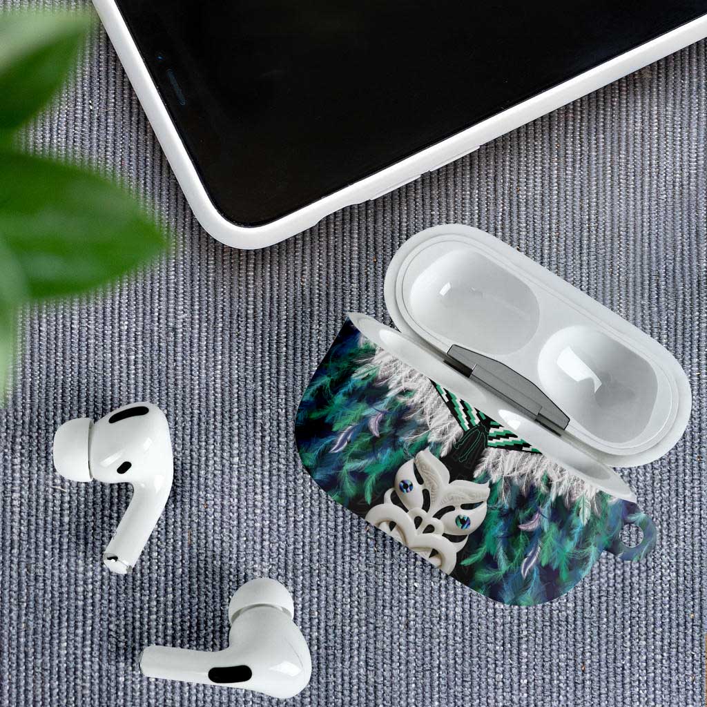 Aotearoa Korowai Motif AirPods Case Maori Wheku Poutama - Aussie Hoodie