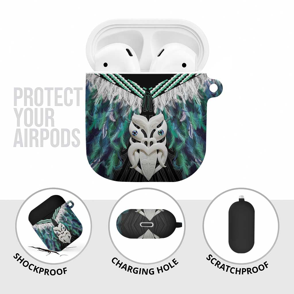 Aotearoa Korowai Motif AirPods Case Maori Wheku Poutama - Aussie Hoodie