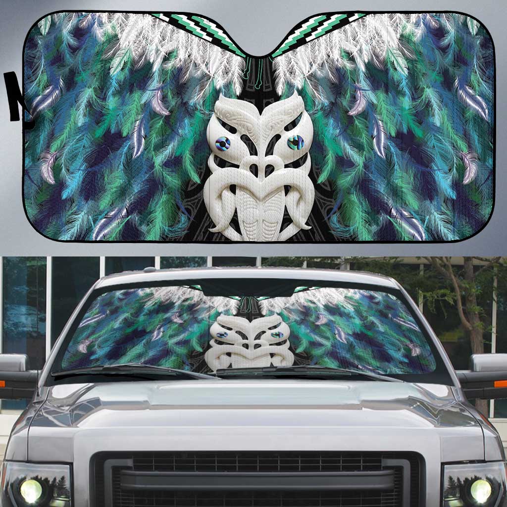 Aotearoa Korowai Motif Auto Sun Shade Maori Wheku Poutama - Aussie Hoodie