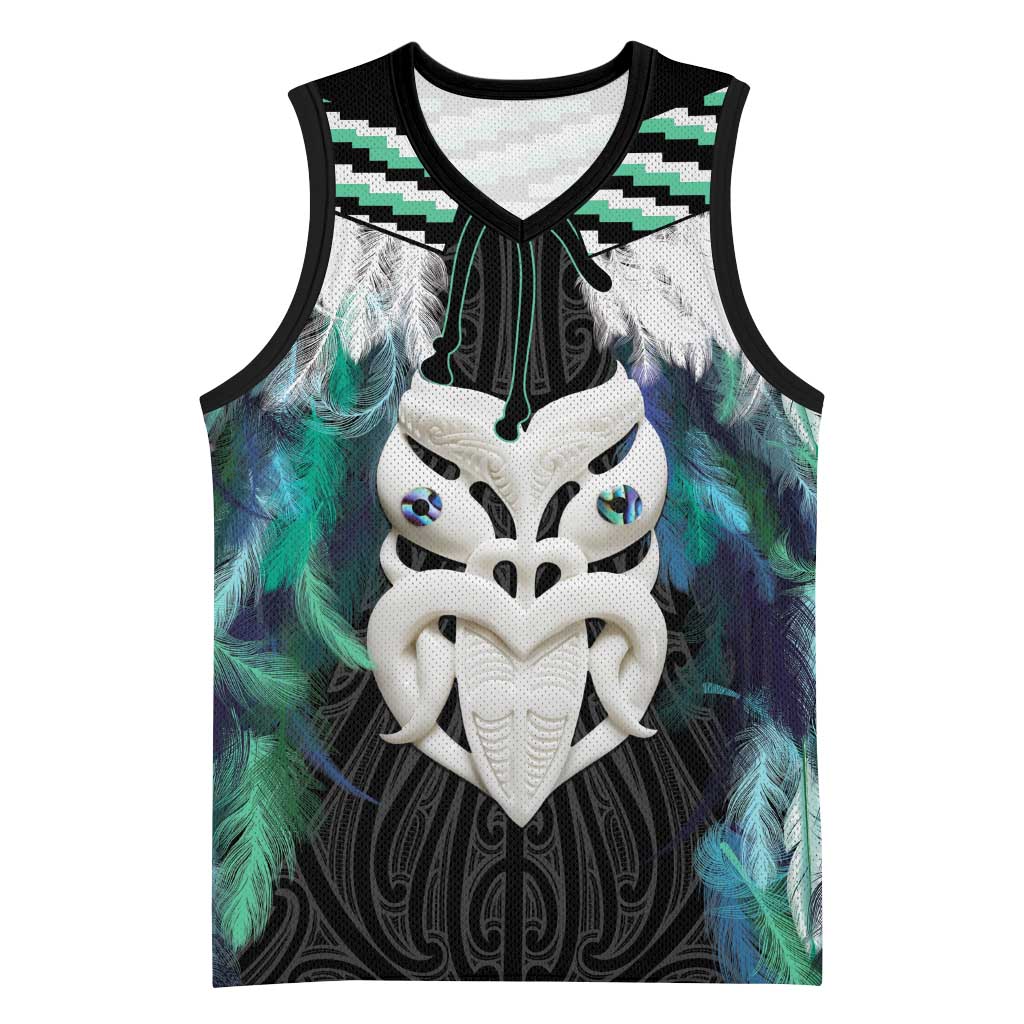 Aotearoa Korowai Motif Basketball Jersey Maori Wheku Poutama - Aussie Hoodie