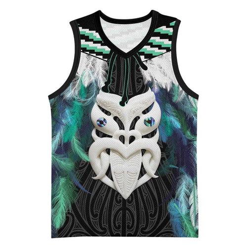 Aotearoa Korowai Motif Basketball Jersey Maori Wheku Poutama - Aussie Hoodie