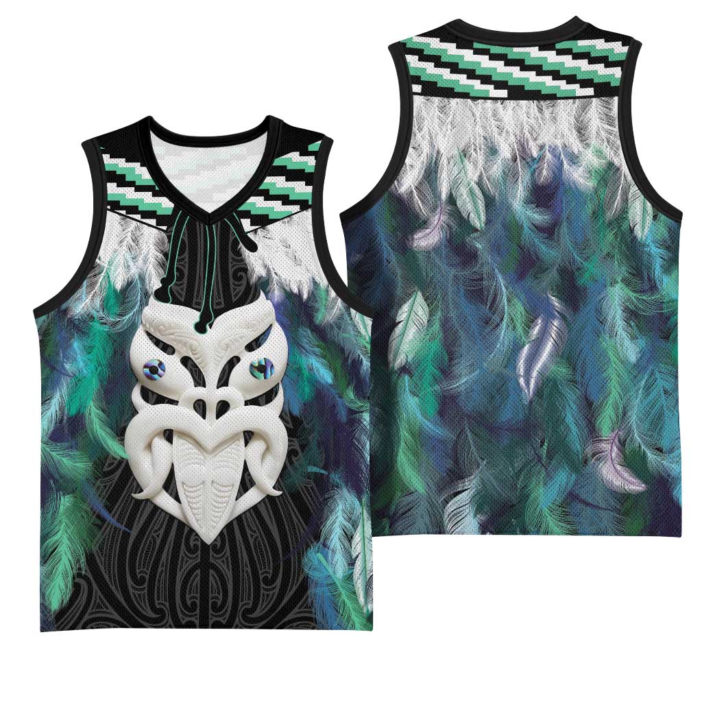 Aotearoa Korowai Motif Basketball Jersey Maori Wheku Poutama - Aussie Hoodie