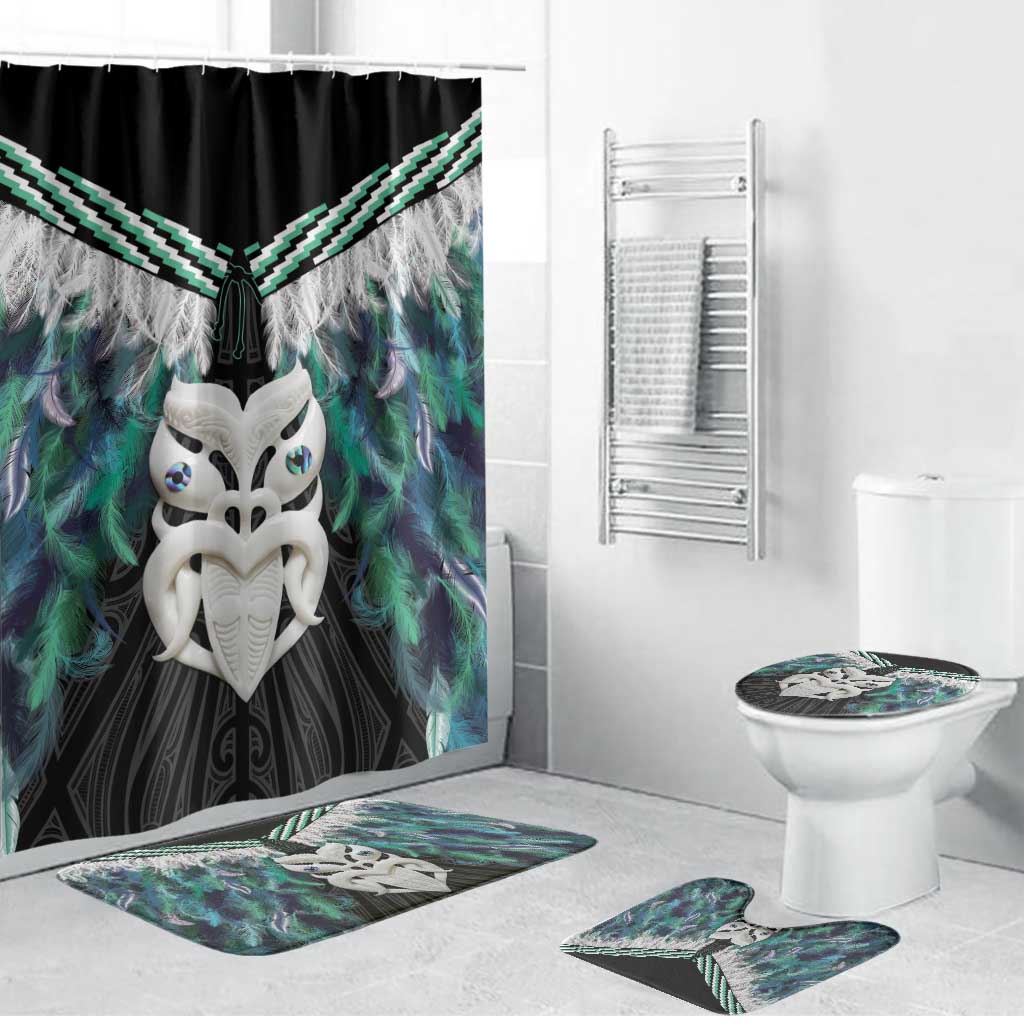 Aotearoa Korowai Motif Bathroom Set Maori Wheku Poutama - Aussie Hoodie