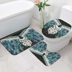 Aotearoa Korowai Motif Bathroom Set Maori Wheku Poutama - Aussie Hoodie