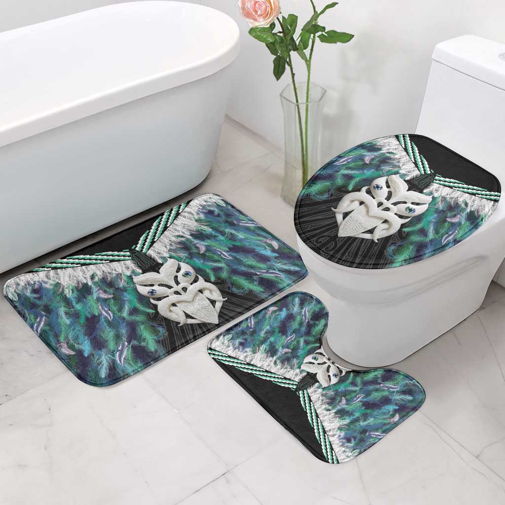 Aotearoa Korowai Motif Bathroom Set Maori Wheku Poutama - Aussie Hoodie