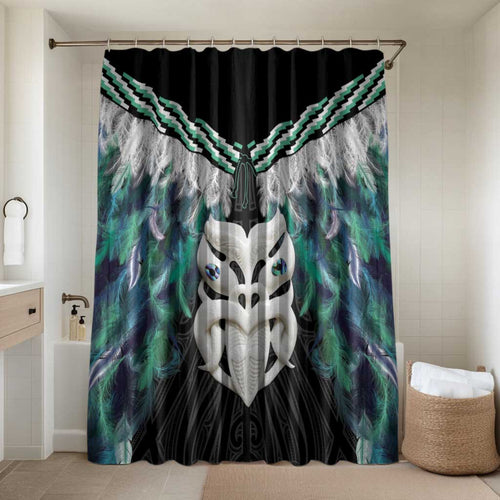 Aotearoa Korowai Motif Bathroom Set Maori Wheku Poutama - Aussie Hoodie