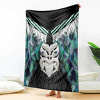 Aotearoa Korowai Motif Blanket Maori Wheku Poutama