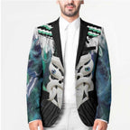 Aotearoa Korowai Motif Blazer Maori Wheku Poutama - Aussie Hoodie