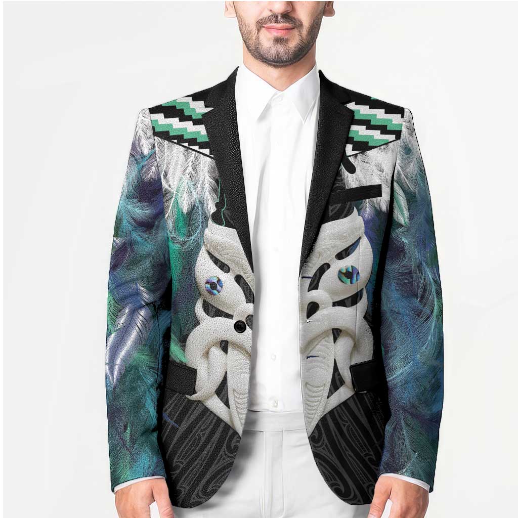 Aotearoa Korowai Motif Blazer Maori Wheku Poutama - Aussie Hoodie