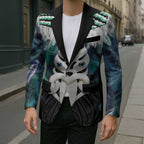 Aotearoa Korowai Motif Blazer Maori Wheku Poutama - Aussie Hoodie