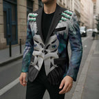 Aotearoa Korowai Motif Blazer Maori Wheku Poutama - Aussie Hoodie