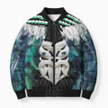 Aotearoa Korowai Motif Bomber Puffer Jacket Maori Wheku Poutama - Aussie Hoodie
