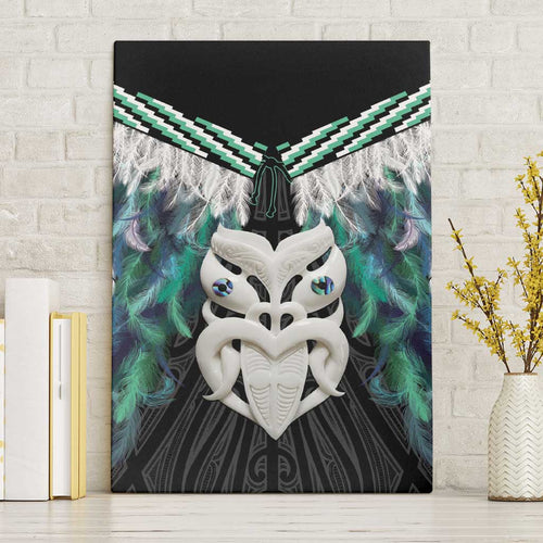 Aotearoa Korowai Motif Canvas Wall Art Maori Wheku Poutama