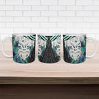 Aotearoa Korowai Motif Ceramic Mug Maori Wheku Poutama - Aussie Hoodie